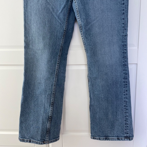 Zara High-Waisted Full Length Straight Leg Jeans - Size 29 (CA 8) - Picture 4 of 10